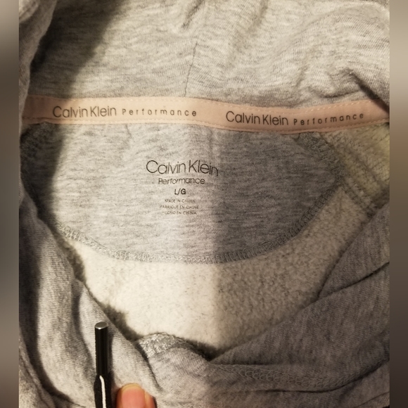 Calvin Klein Performance Hoodie Women's Color Gray Size L - Picture 10 of 10